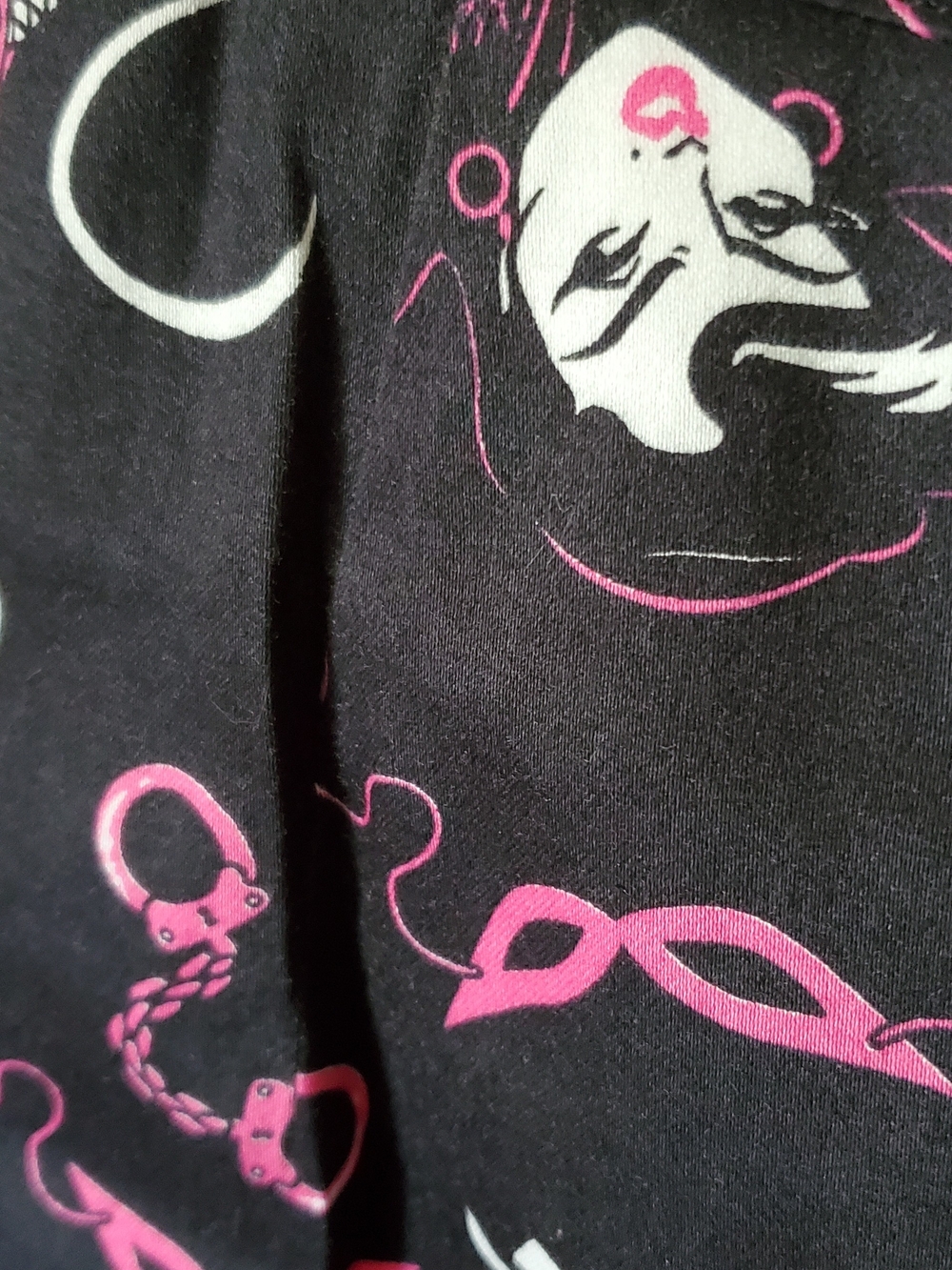 Vixen by Micheline Pitt Pencil Skirt in Frisky Fetish Print, Size Large GUC - Picture 5 of 8